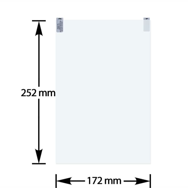 2 st ORIGINAL VITU skyddsfolie för e-läsare surfplatta 252x172mm 25.2x17.2cm
