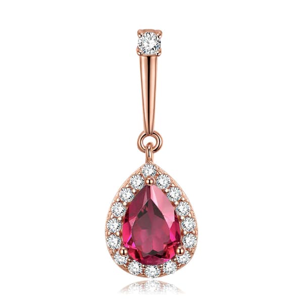 Collar de cadena de plata 925 con granate Trusky