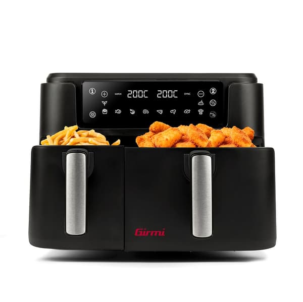Girmi FG26 airfryer, 9 l, sort, dobbeltkammer
