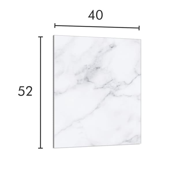 GLAS SKÄRBRÄDA 40x52 Marmor