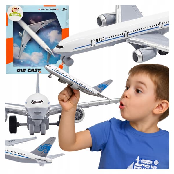PASSAGERFLY legetøj METALMODEL DRIVSPÆNDING