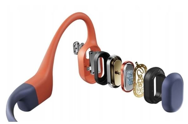 Shokz OpenSwim Pro røde benledningshovedtelefoner