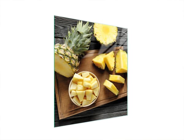 GLAS SKÆREBRÆT 45x52 ANANAS