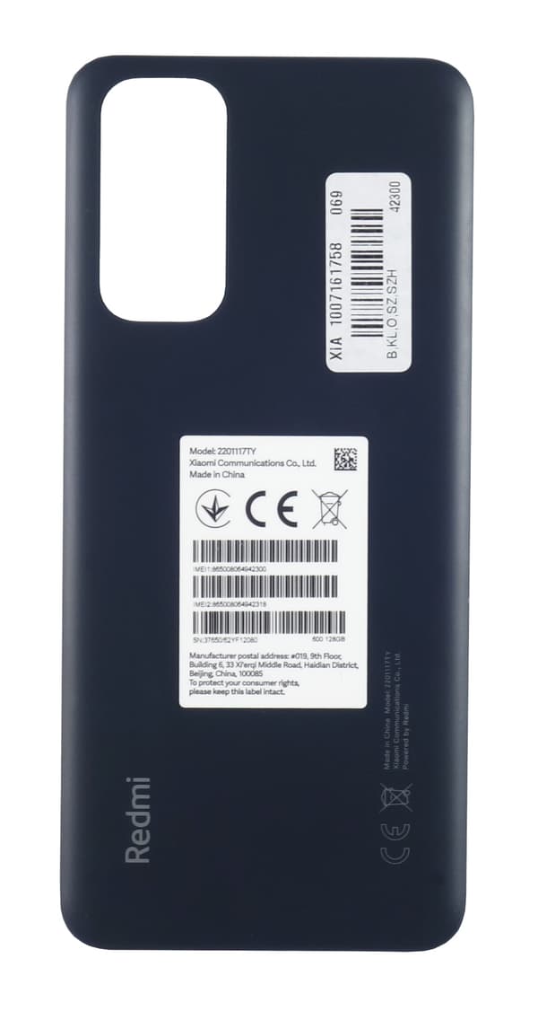 Batteri Bagcover til Xiaomi Redmi Note 11 - Grå