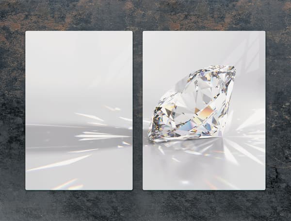 GLASBESKYTTELSESPLADE 75x52 DIAMANT