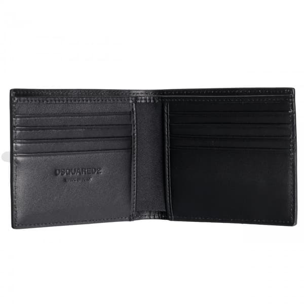 DSQUARED2 Herre Læderpung D2 NERO