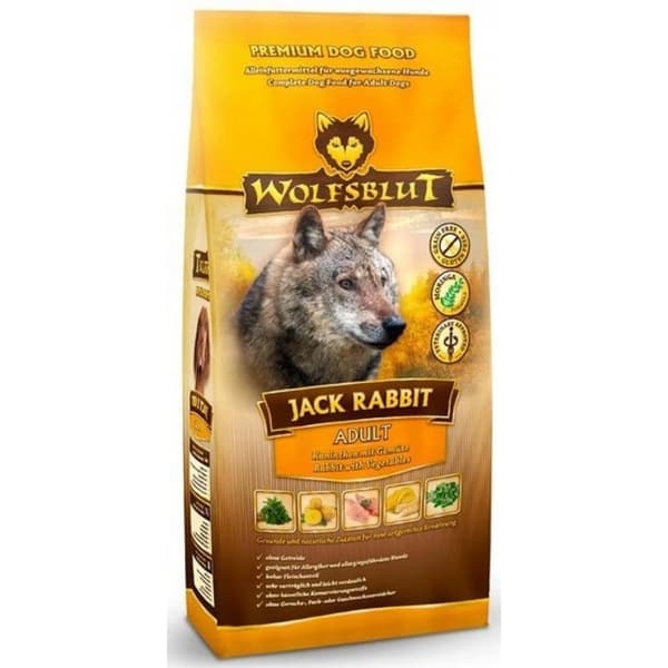 Torrfoder för hund WOLFSBLUT Jack Rabbit Adult 12,5kg