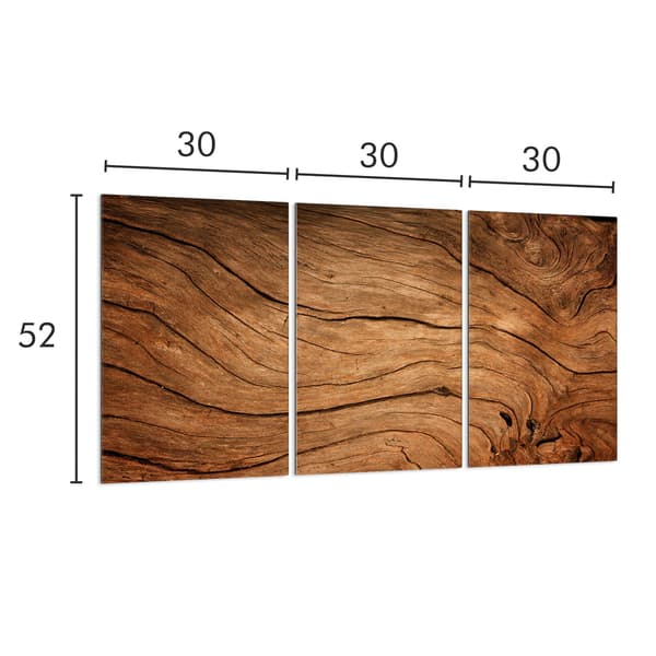 Glasbeskyttelsesplade til komfur 3x30x52
