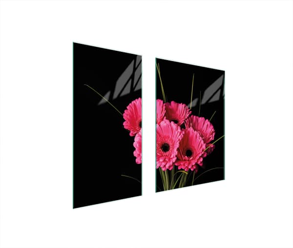 GLASBESKYTTELSESPLADE 75x52 GERBERA