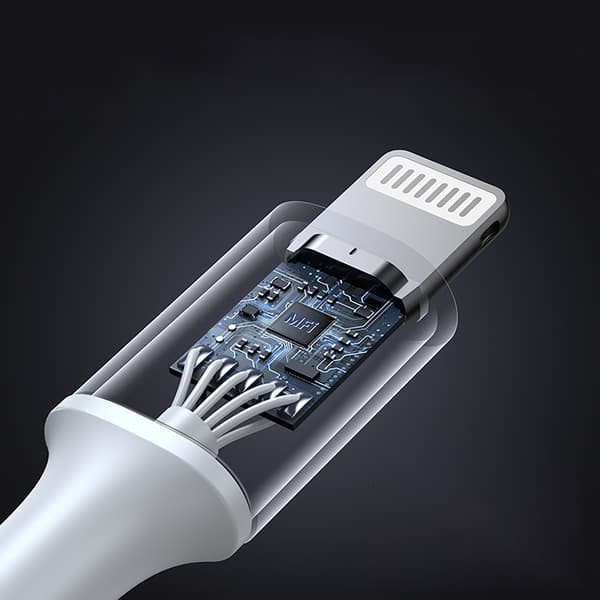 USB-C - iPhone Lightning MFi-kabel 1m - Silver