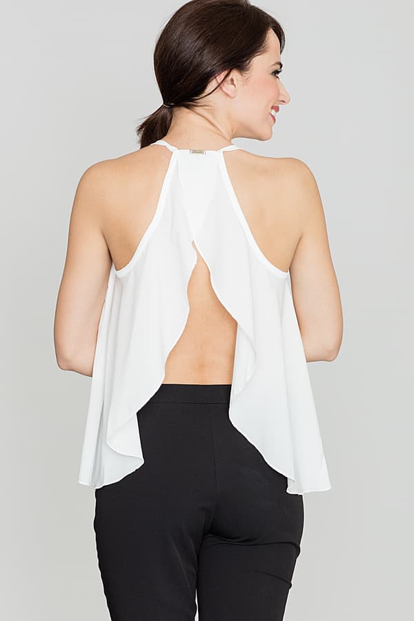 Blus K392 cremefarvet L/XL