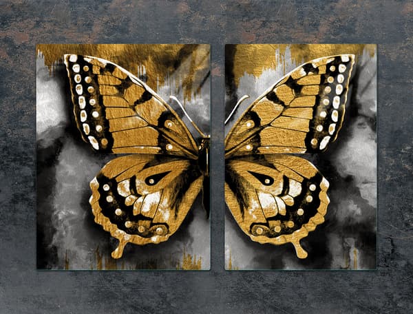 GLASSKYDDSPLÅT FÖR SPIS 75x52 BUTTERFLY