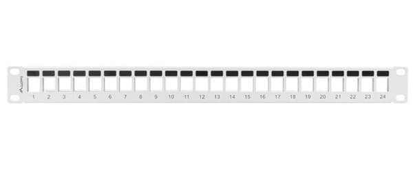 Lanberg PPKS-1024-S 24 port 1U 19" patchpanel til Keystone-moduler grå
