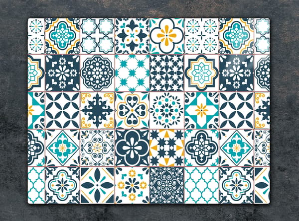 GLAS SKÄRBRÄDA 52x40 MOSAIK