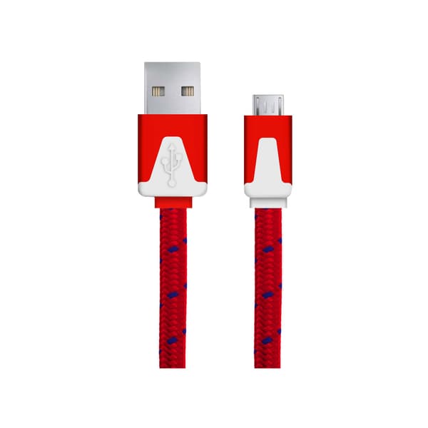 EB176R ESPERANZA MICRO USB 2.0 AB-KABEL M/M 1,0M FLÄTAD RÖD