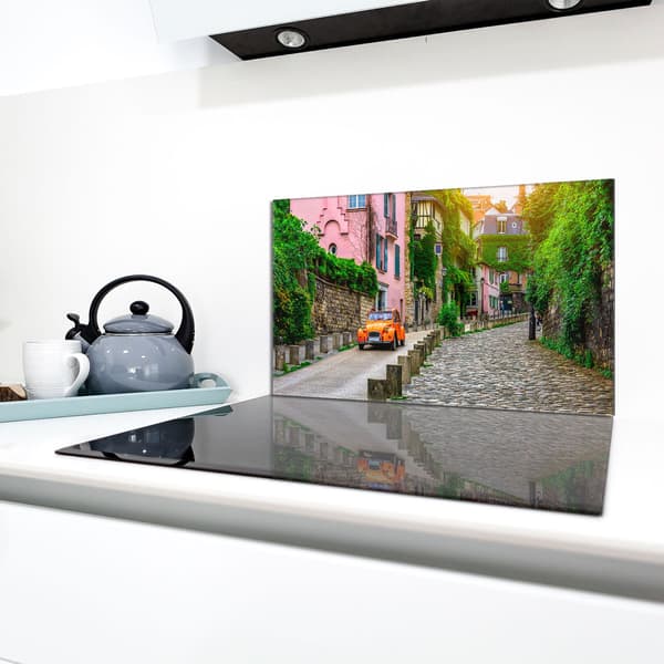 Lasinen suojalevy liedelle 90x52 Auto