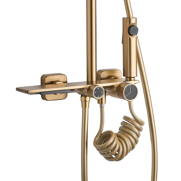 HELIX DUSCHSET BORSTAD GULD Artikelnummer REA-P6621