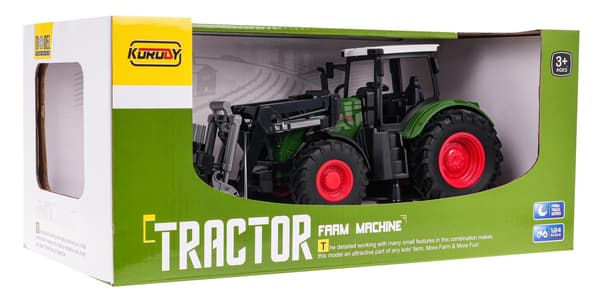 Grøn traktor med klo