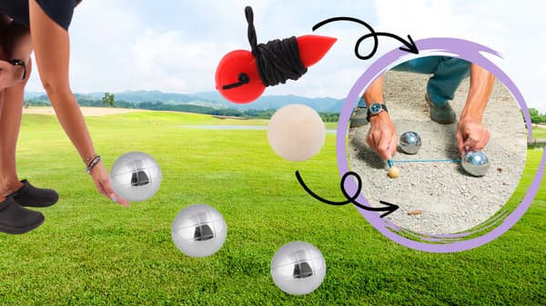 Bocce-pallot kromatut 8 kpl setti