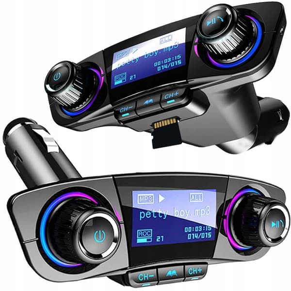 FM-LÄHETIN BLUETOOTH 5.0 USB-MULTIMEDIA 8in1