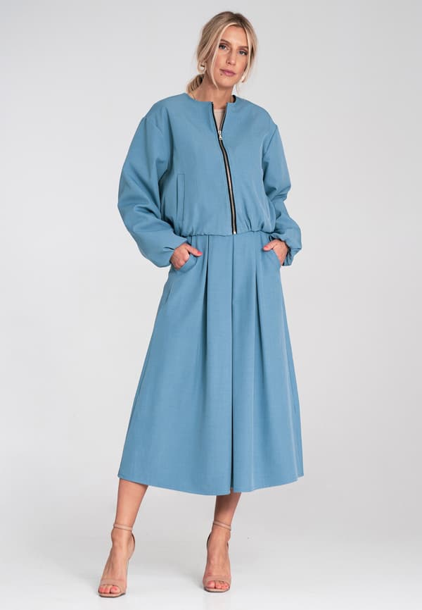 Elegant dambomberjacka blå storlek S/M