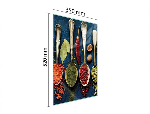 SKÄRBRÄDA I GLAS 35x52 KRYDDOR