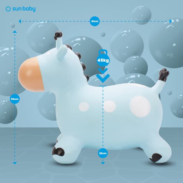 Blå girafftröja med pump för barn