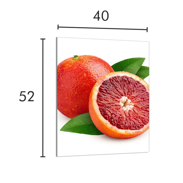 SKÄRBRÄDA I GLAS 40x52 grapefrukt