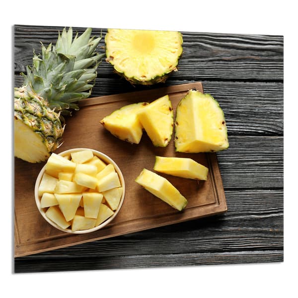 GLASPANEL FÖR KÖK 65x60 Ananas