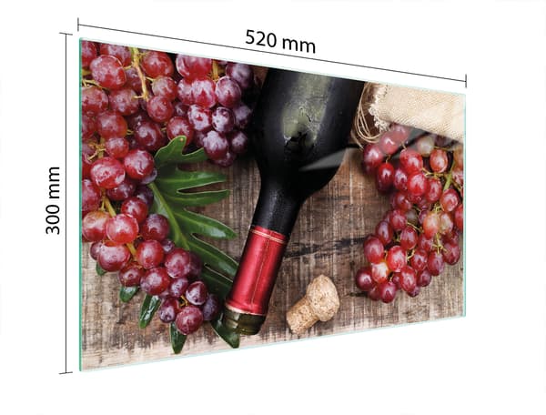 GLAS SKÆREBRÆT 52x30 VIN