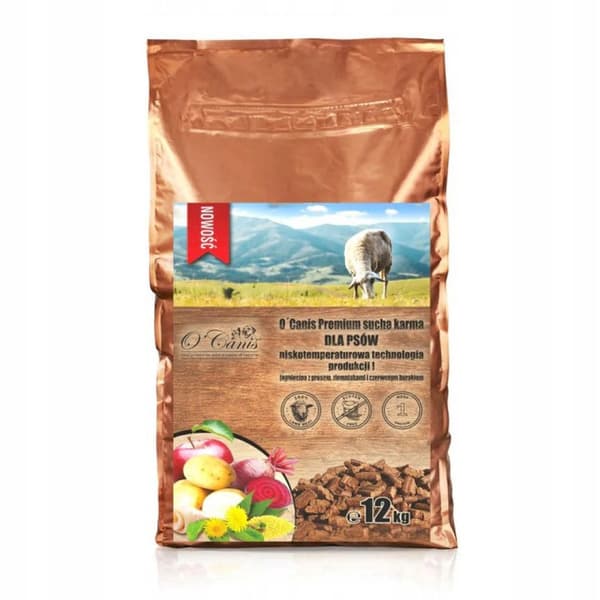 O'Canis Premium torrfoder för hundar med lamm, hirs och potatis 12 kg