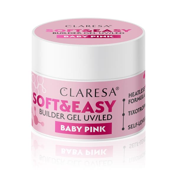 CLARESA Soft&Easy Builder -kynsilakka - Vaaleanpunainen 45 g
