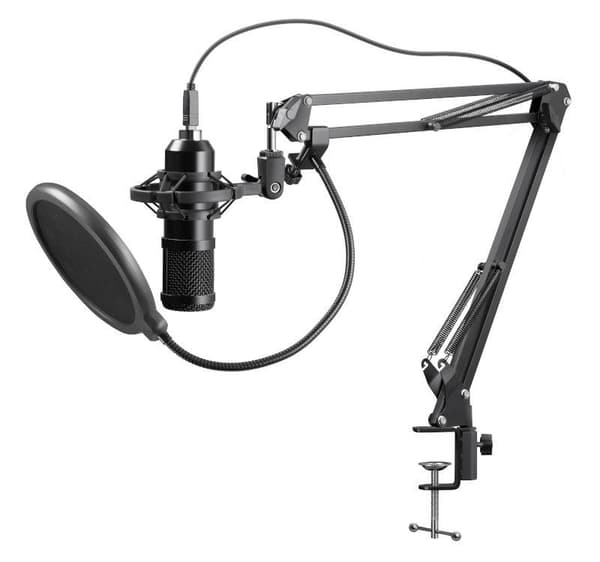 Defender SPACE GMC 450 kablet mikrofon med STREAM USB streamingstativ