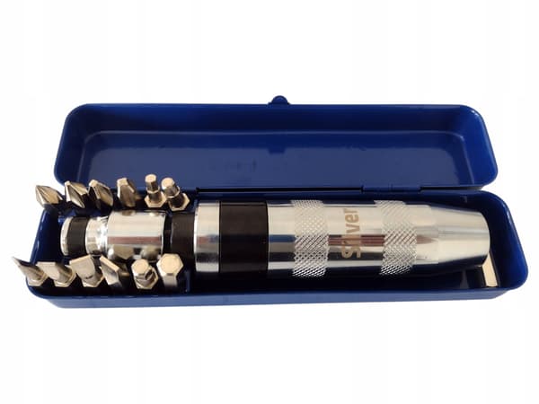Slagskruvmejsel och hammare, 14 delar, SilverTools S10880