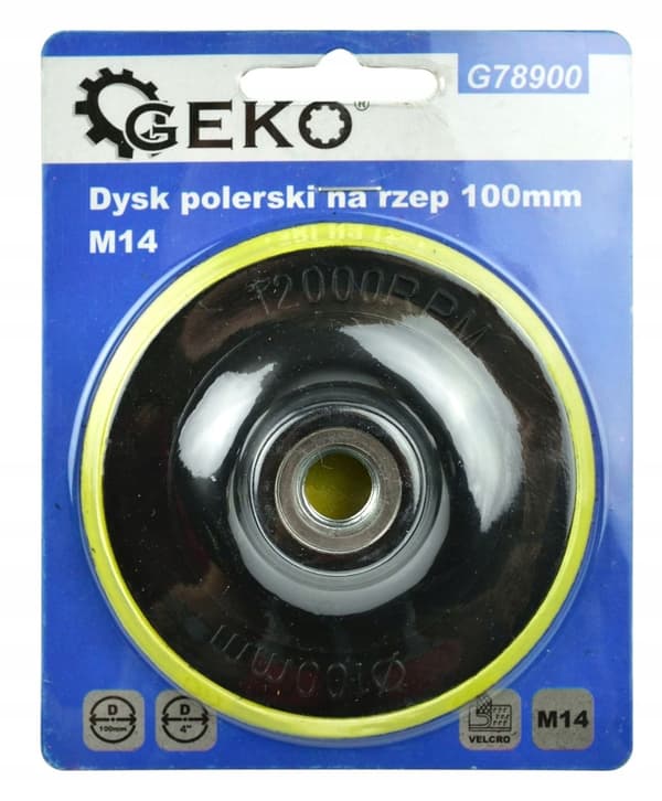 GEKO kardborreputsplatta 100mm M14