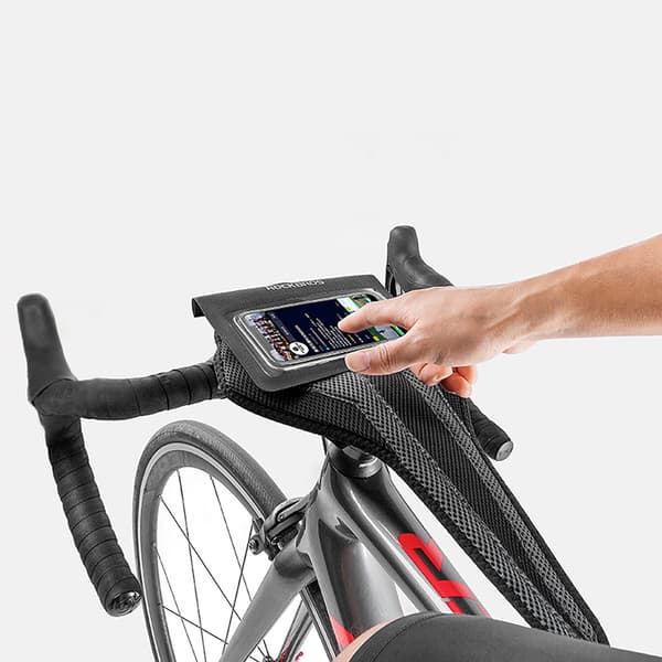 Svettskydd för motionscykel - Svart och grått