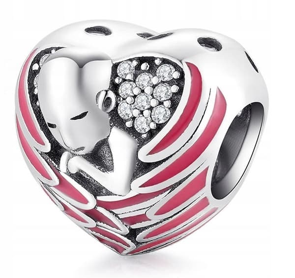 Charms til Pandora Charms Hjerte Skytsengel Barn S925
