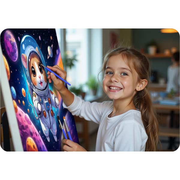 Måla efter nummer-bild 40x50 cm Massido Astronauta