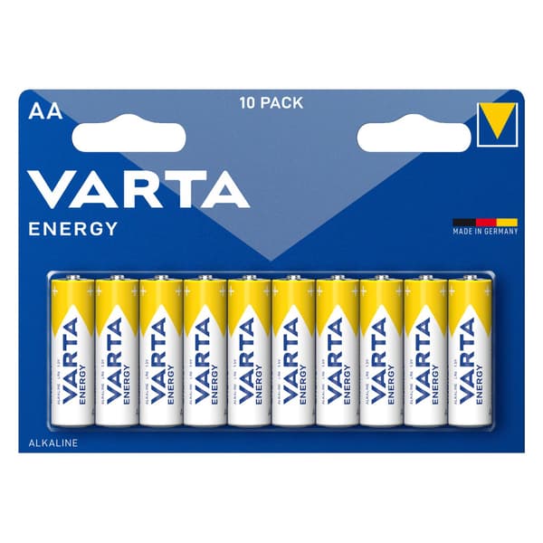 VARTA ENERGY Alkaliske batterier sæt AAA 10x2 og AA 10x2