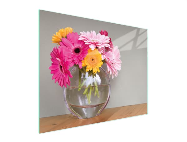 SKÄRBRÄDA I GLAS 52x40 BLOMMOR