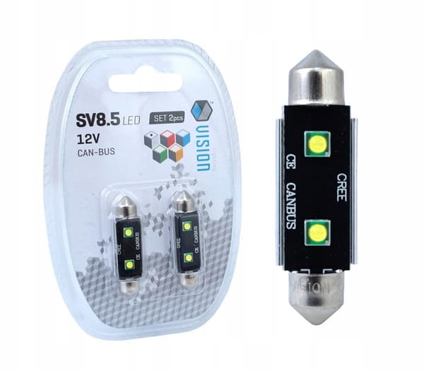 Vision 2x C5W C10W 41mm Festoon 12V eftermontering Canbus glødetråd