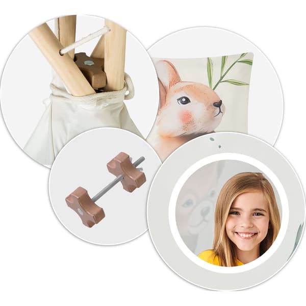 Nukido tipitält för barn - beige