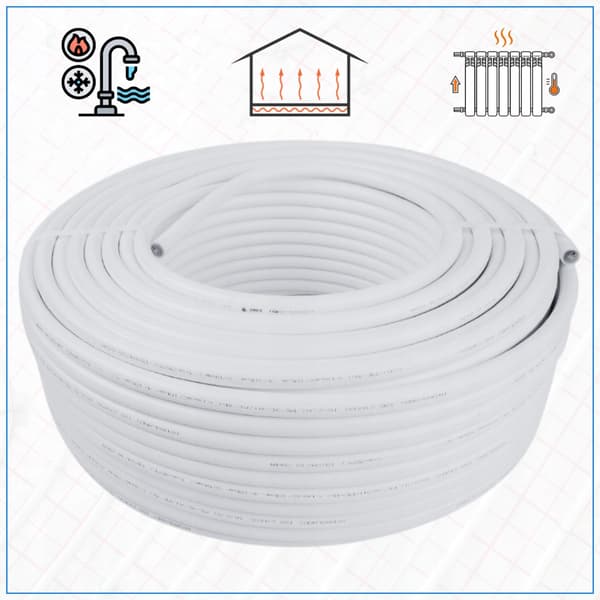 Hydroland PEX-rør 16 mm 200 m til gulvvarme vand