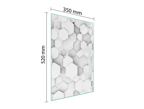 SKÄRBRÄDA I GLAS 35x52 MÖNSTER