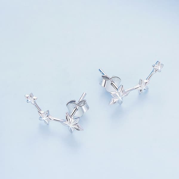 Pendientes Estrella de Plata Pendientes de Plata 925
