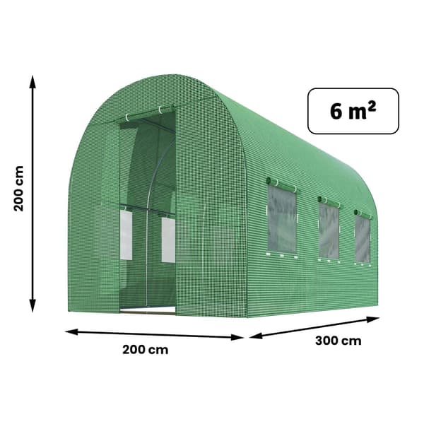 Havetunnel 2x3m 6m2 Plonos