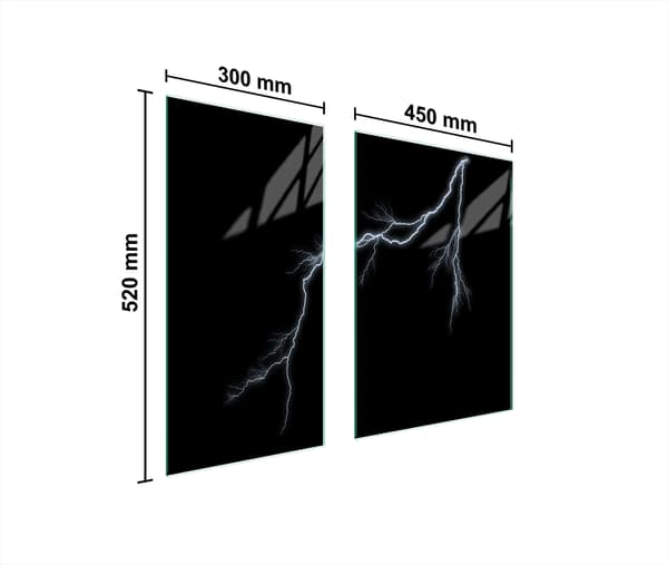 GLASBESKYTTELSESPLADE 75x52 STORM