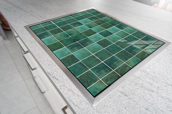 GLASSKYDDSPLÅT FÖR SPIS 70x52 GRÖN