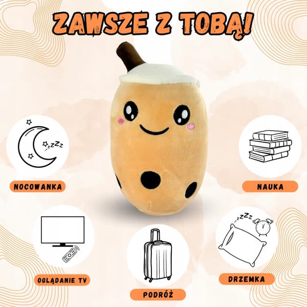 MEGADIDI PLYSCH Bubbla Tea MASKOT