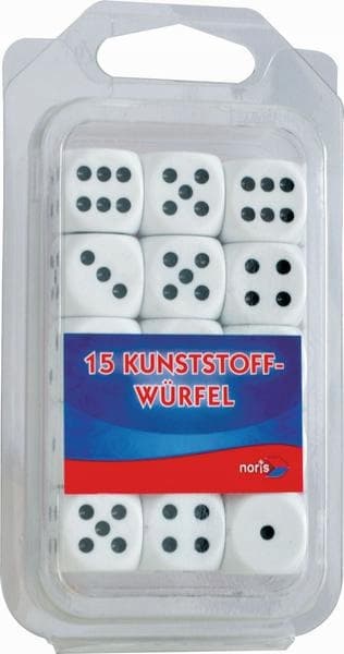 D6 Noris Kunststoffwürfel tärningar 15 st.